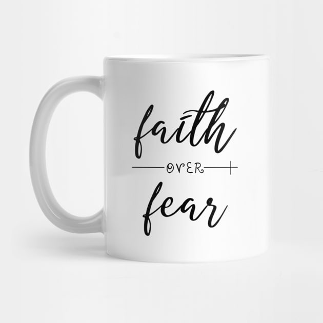 Faith over fear. Bible quote. Christian mom. Perfect present for mom mother dad father friend him or her by SerenityByAlex